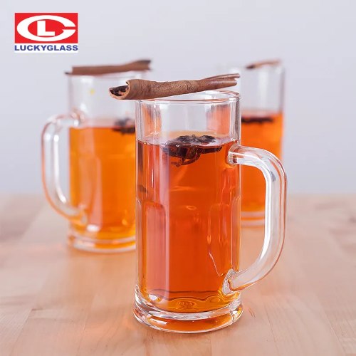 Lucky Thailand Glass Beer Mug 360ml Set of 6